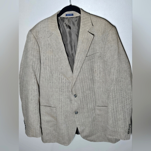 Stafford Other - Men's Stafford Linen Blend Old Money Academia Blazer, 42R